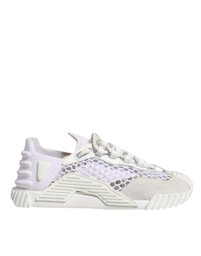 Dolce & Gabbana Weiß Mesh NS1 Low Top Sport Sneaker Schuhe