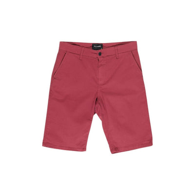 Lyle & Scott Bordeauxfarbene Baumwoll-Bermudas