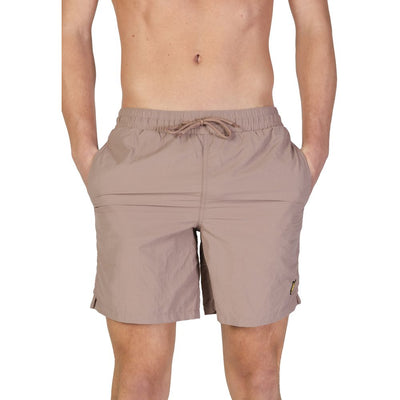 Lyle & Scott Graue Nylon-Badeshorts