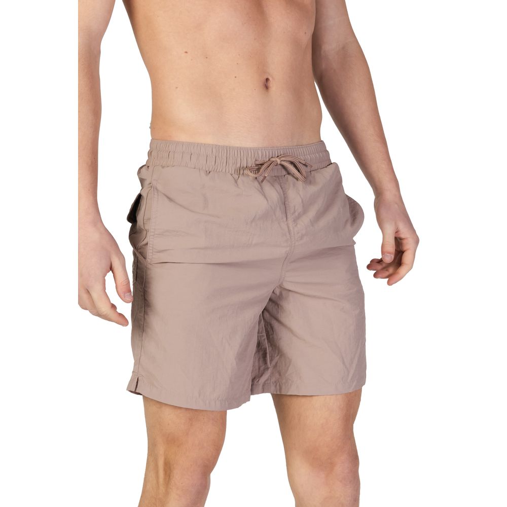Lyle & Scott Graue Nylon-Badeshorts
