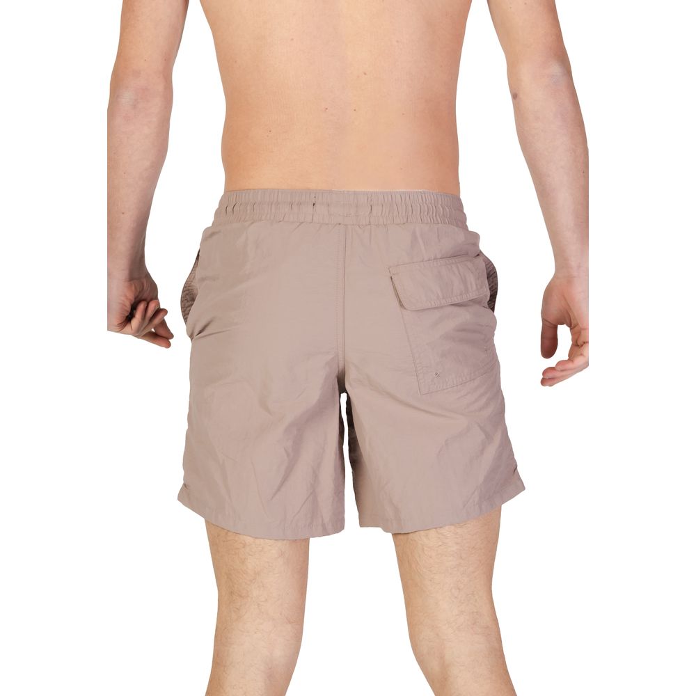 Lyle & Scott Graue Nylon-Badeshorts
