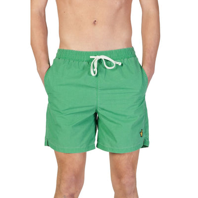 Lyle & Scott Grüne Nylon-Badeshorts