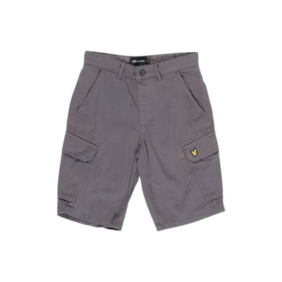 Lyle & Scott Graue Baumwoll-Bermudas
