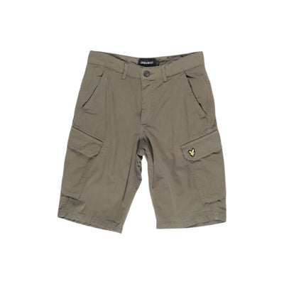 Lyle & Scott Grüne Baumwoll-Bermudas