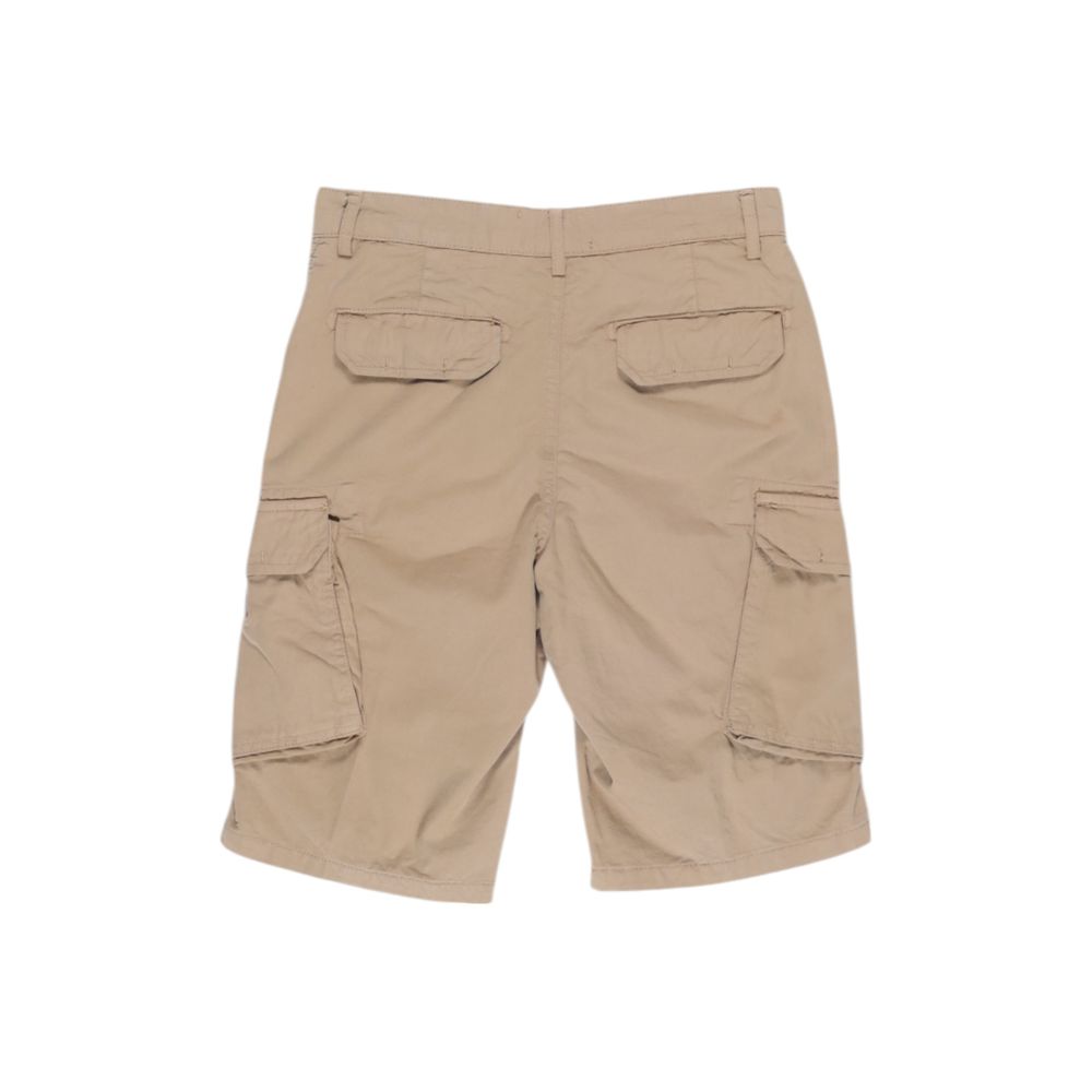 Lyle & Scott Beigefarbene Baumwoll-Bermudas