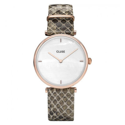 Cluse Beige Lederuhr