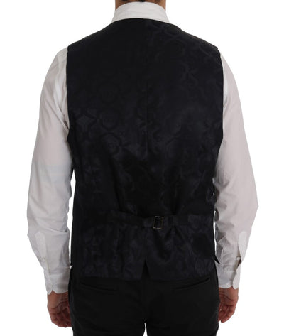 Dolce & Gabbana Graue Stretchweste aus Wolle