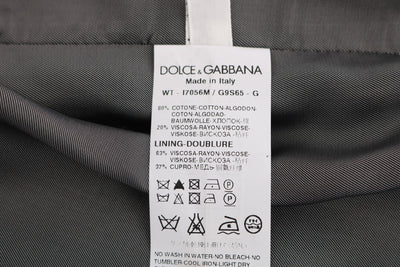 Dolce & Gabbana Schwarze STAFF Baumwollseidenweste
