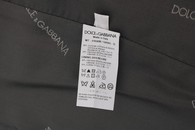 Dolce & Gabbana Graue STAFF Baumwollseidenweste