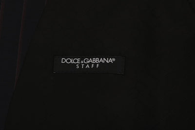 Dolce & Gabbana Blaue Woll-Stretch-Weste