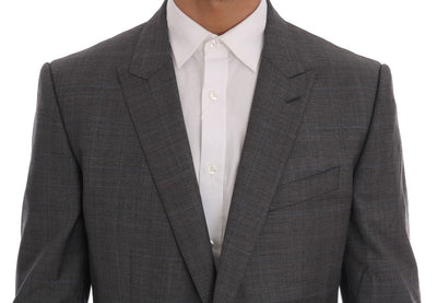 Dolce & Gabbana Graue Wolle MARTINI Schlanker Blazer