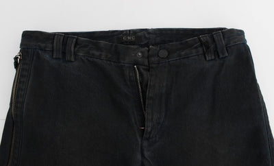 Costume National Blaue Baumwolle Slim Pants Denim Jeans
