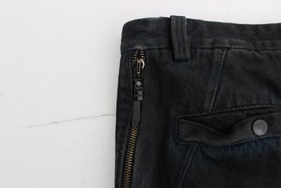 Costume National Blaue Baumwolle Slim Pants Denim Jeans