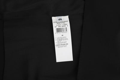 Dolce & Gabbana Schwarze Seidenweste aus Wolle