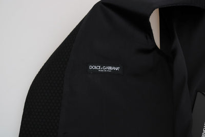 Dolce & Gabbana Schwarze Weste mit Polka-Dot-Muster