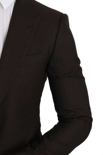 Dolce & Gabbana Braun Wolle SICILIA Jacke Mantel Blazer
