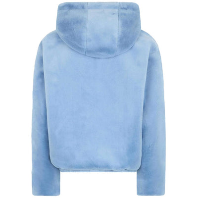 Moose Knuckles Hellblaue Nylon Frauen Jacke