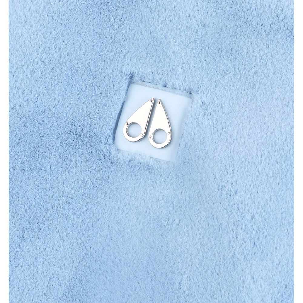 Moose Knuckles Hellblaue Nylon Frauen Jacke
