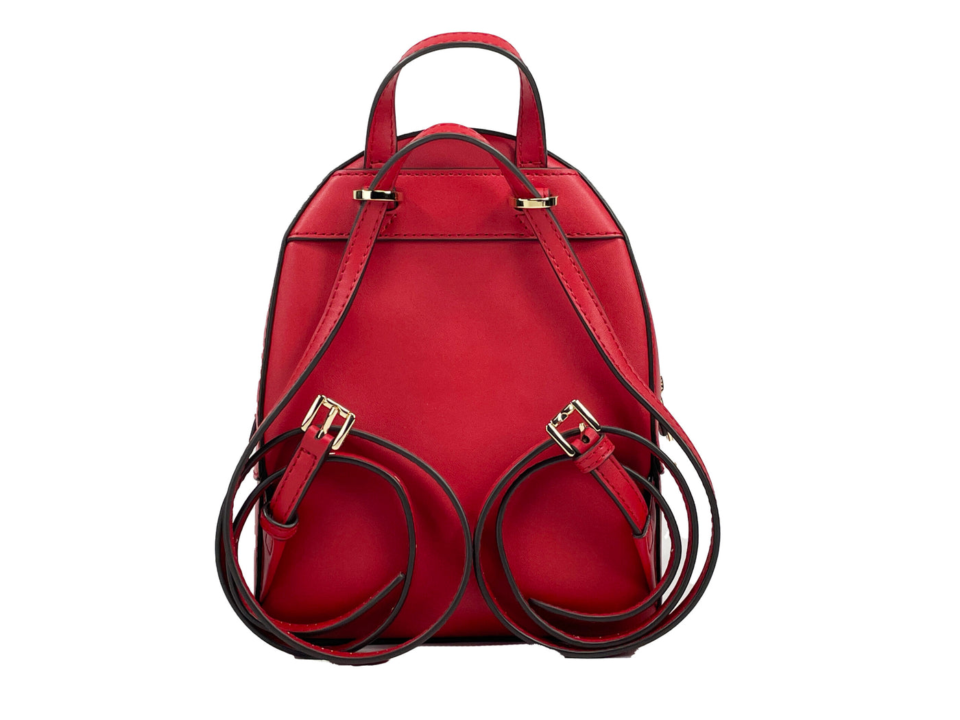 Michael Kors Jaycee Mini XS Lederrucksack mit Reißverschluss Rot