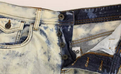 Dolce & Gabbana Blaue D&G Jeans aus gewaschener Baumwolle Denim Shorts