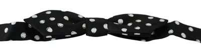 Dolce & Gabbana Schwarze Polka Dots Verstellbare Fliege