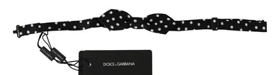 Dolce & Gabbana Schwarze Polka Dots Verstellbare Fliege