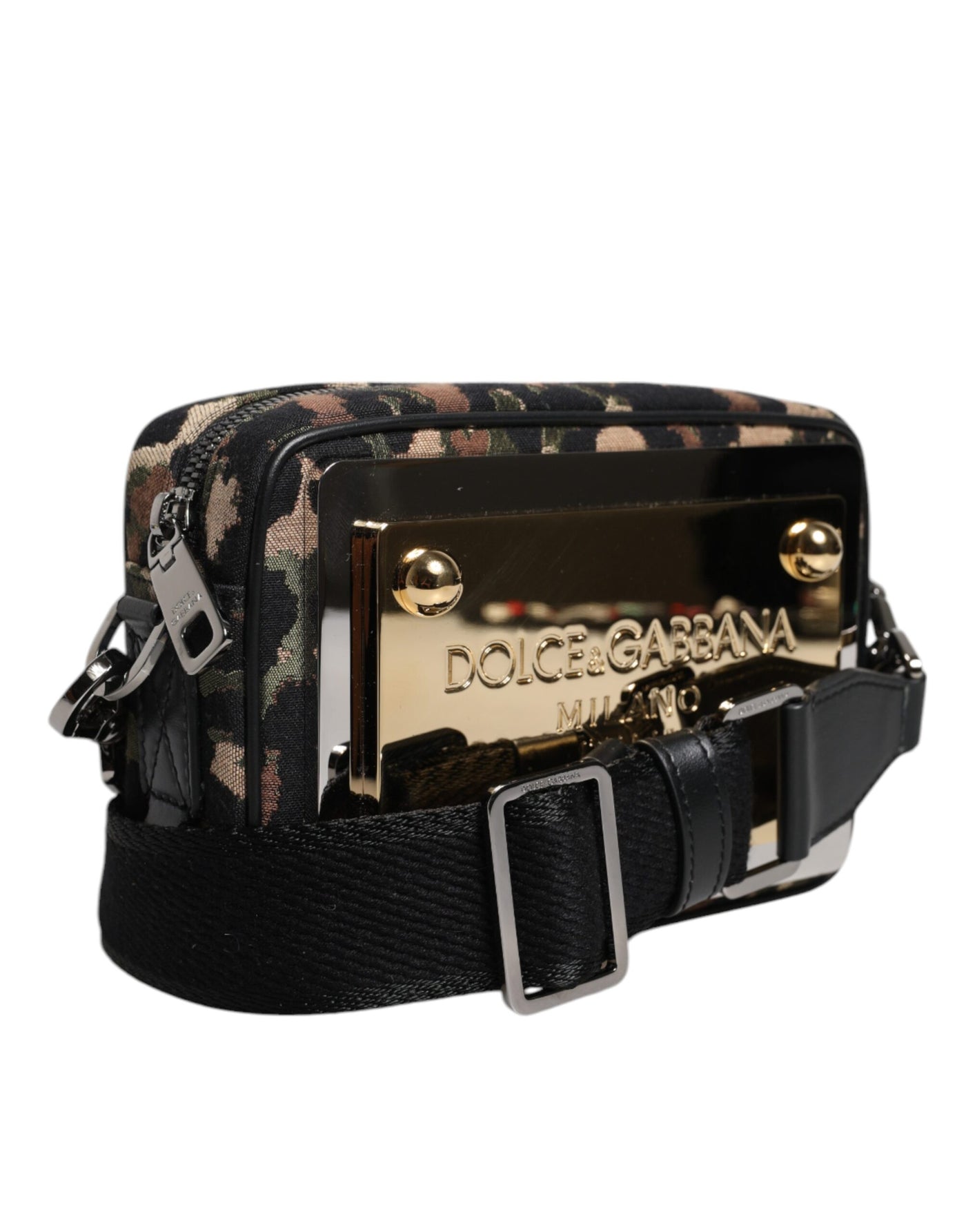 Dolce & Gabbana Multicolor Leopard Jacquard DG Logo Crossbody Tasche