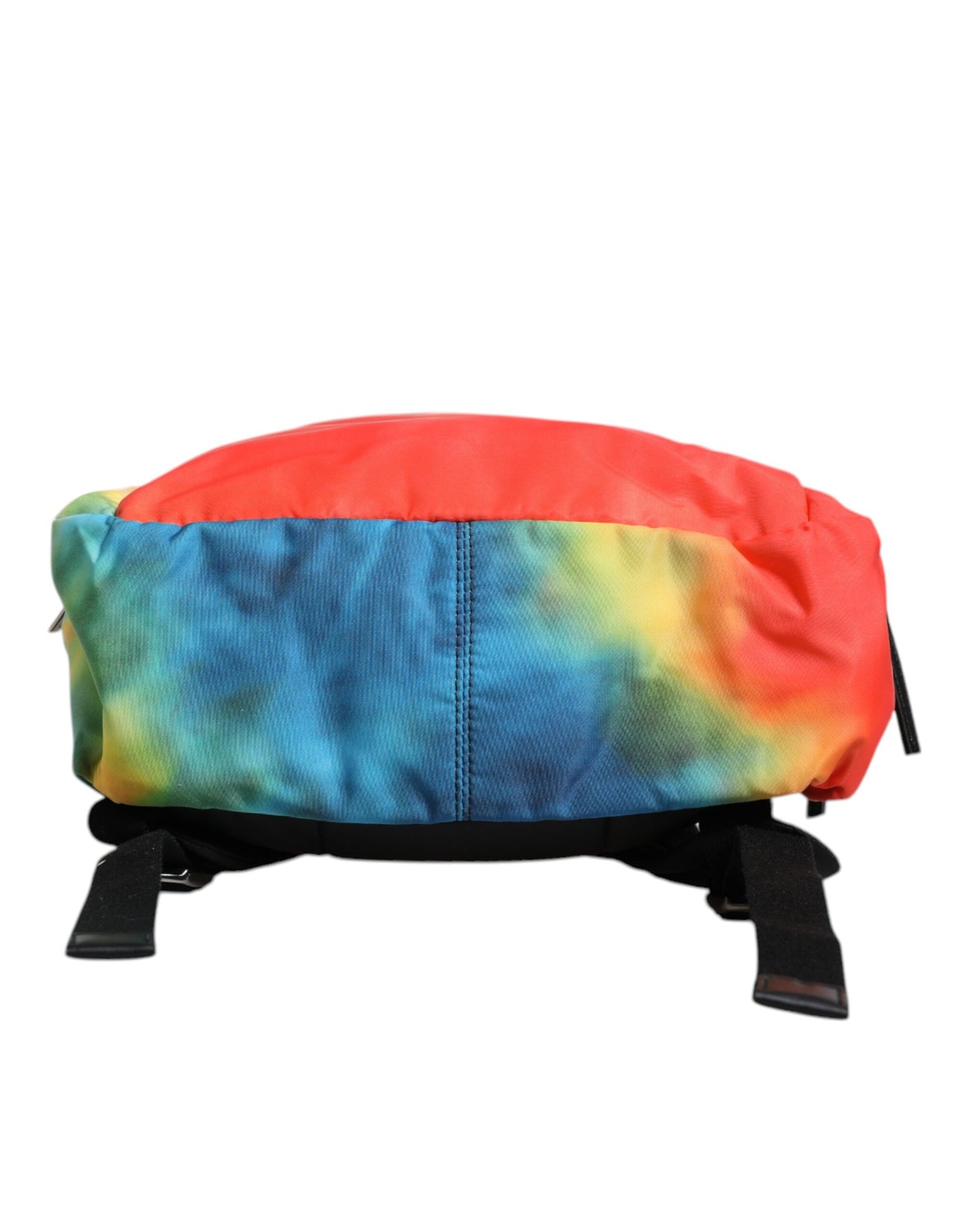 Dolce & Gabbana Multicolor Tie Dye Nylon Logo Print Kinder Rucksack Tasche