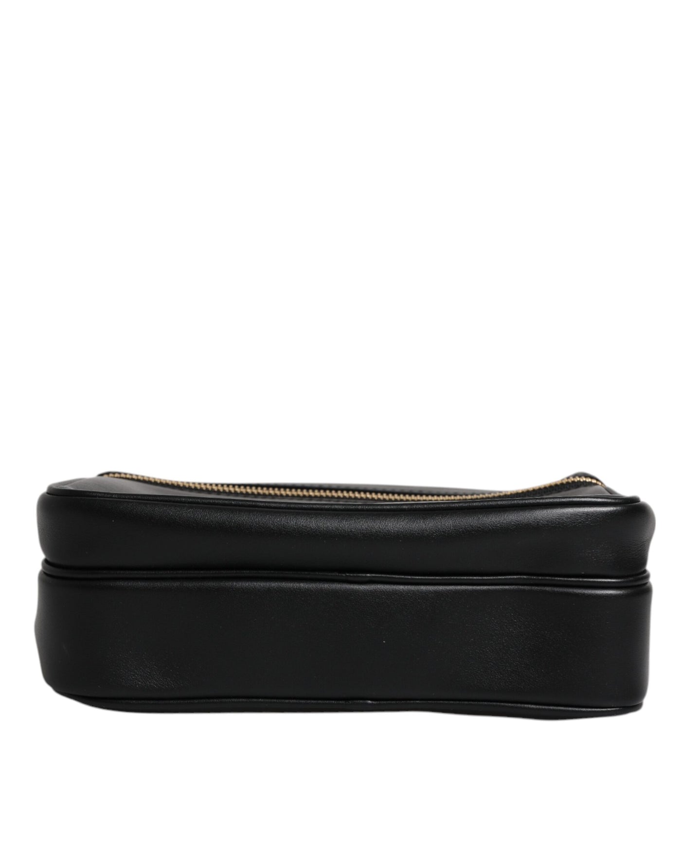 Dolce & Gabbana Schwarze Gothic-Messenger-Tasche aus Kalbsleder