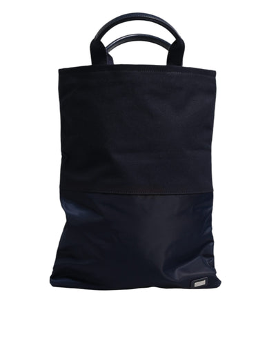 Dolce & Gabbana Dunkelblau Nylon Schulter Baby Tote Wickeltasche