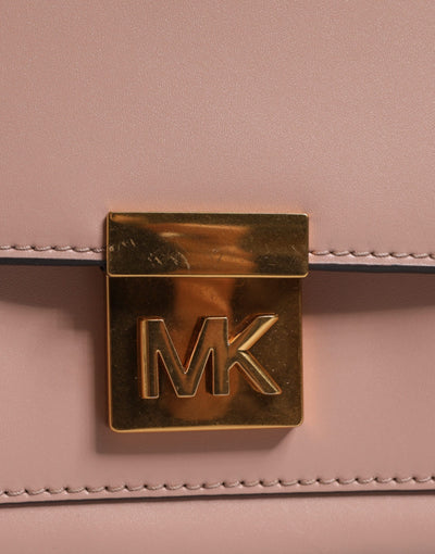 Michael Kors Rosa Leder Logo-Plakette Crossbody MINDY Satchel Tasche