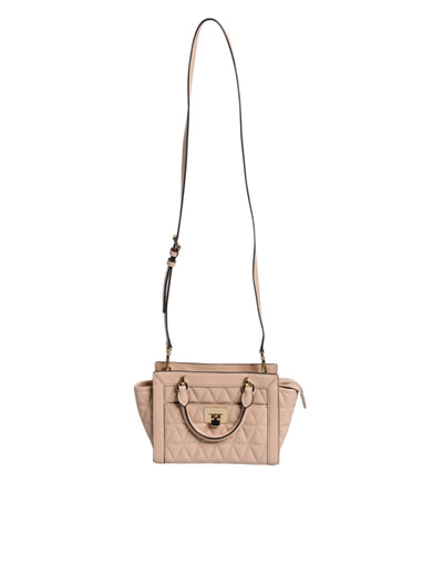 Michael Kors Pfirsich Gestepptes Leder Logo Crossbody VIVIANNE Messenger Bag