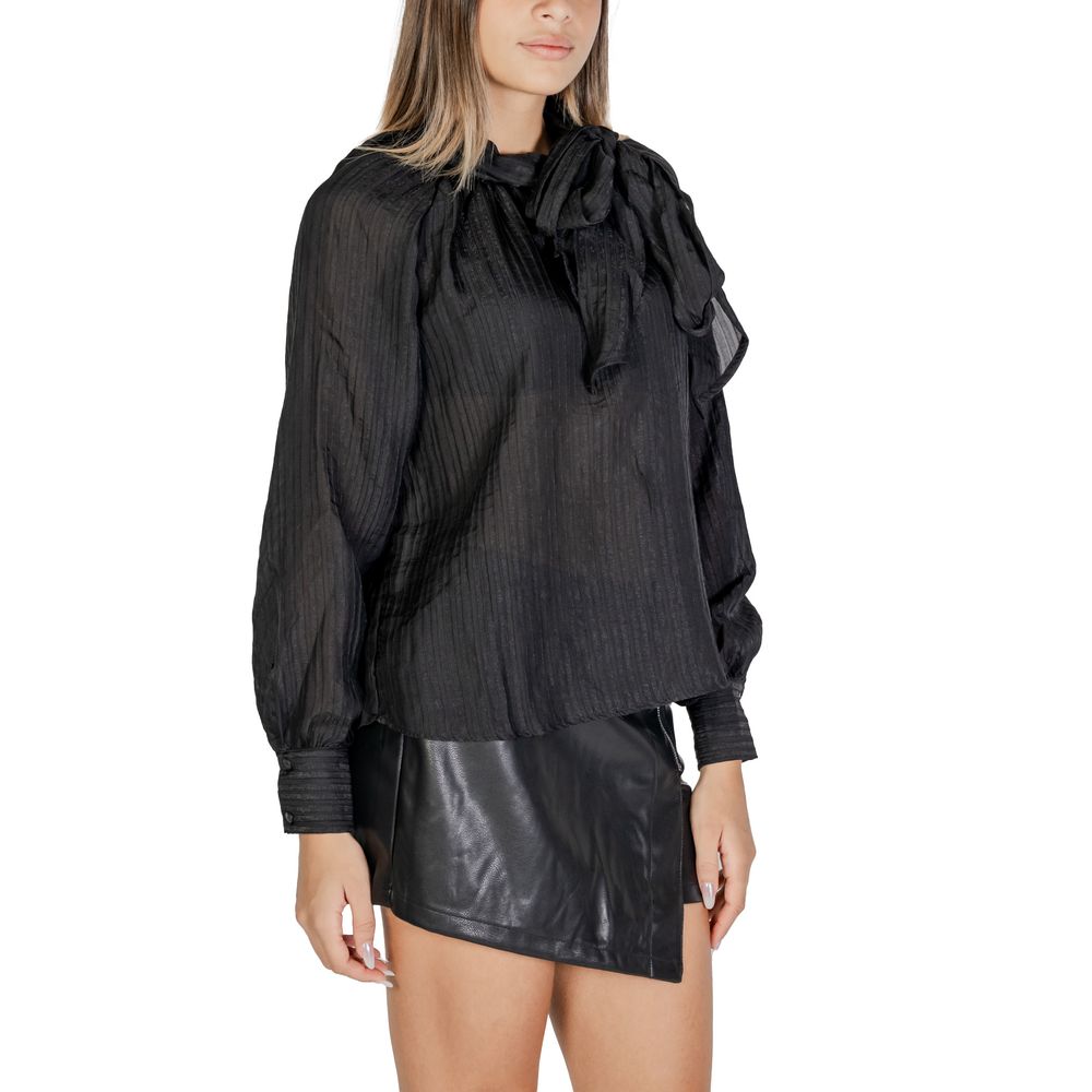Jacqueline De Yong Schwarze Polyester-Bluse