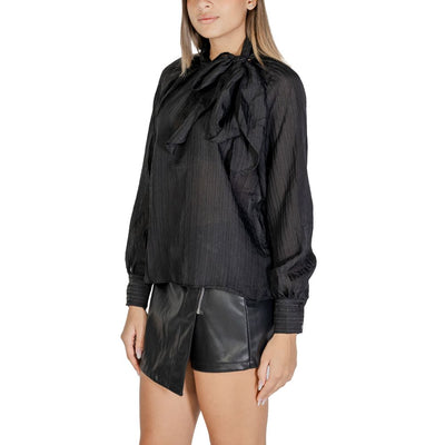 Jacqueline De Yong Schwarze Polyester-Bluse