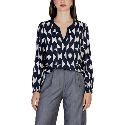 Street One Blaue Viskose-Bluse