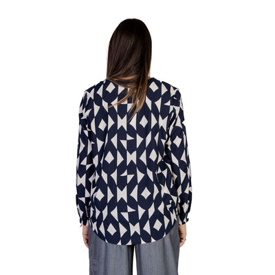Street One Blaue Viskose-Bluse