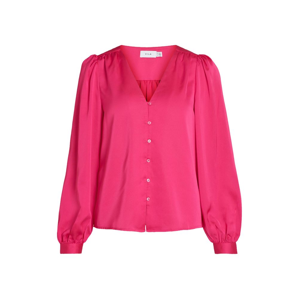 Vila Clothes Rosa Polyester-Bluse