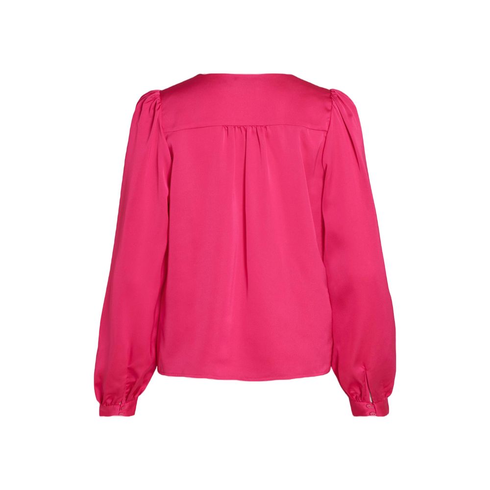 Vila Clothes Rosa Polyester-Bluse