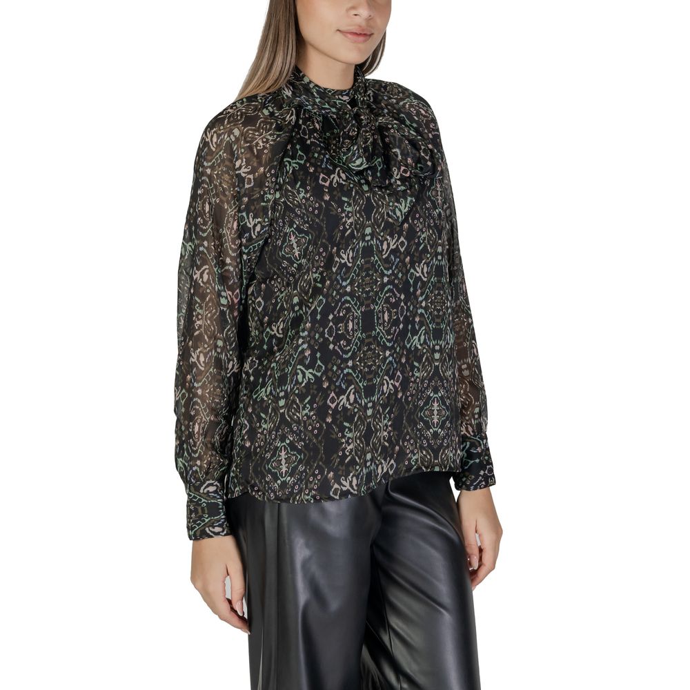 Only Schwarze Bluse aus recyceltem Polyester