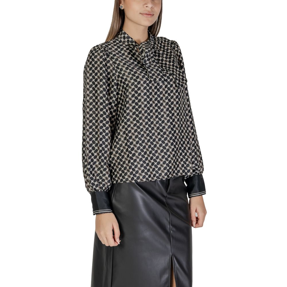 Only Schwarzes Hemd aus recyceltem Polyester