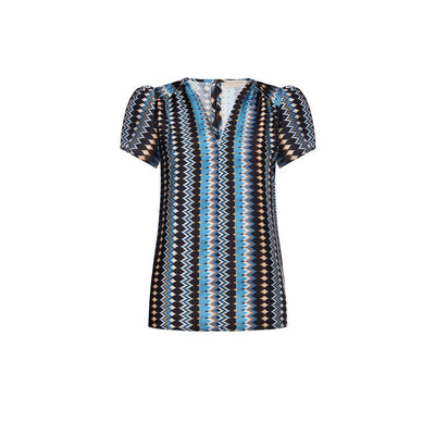 Rinascimento Türkisfarbene Polyester-Bluse