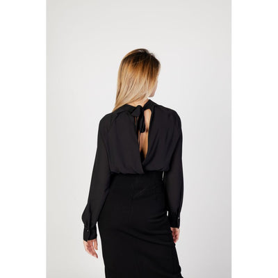 Sandro Ferrone Schwarze Polyester-Bluse