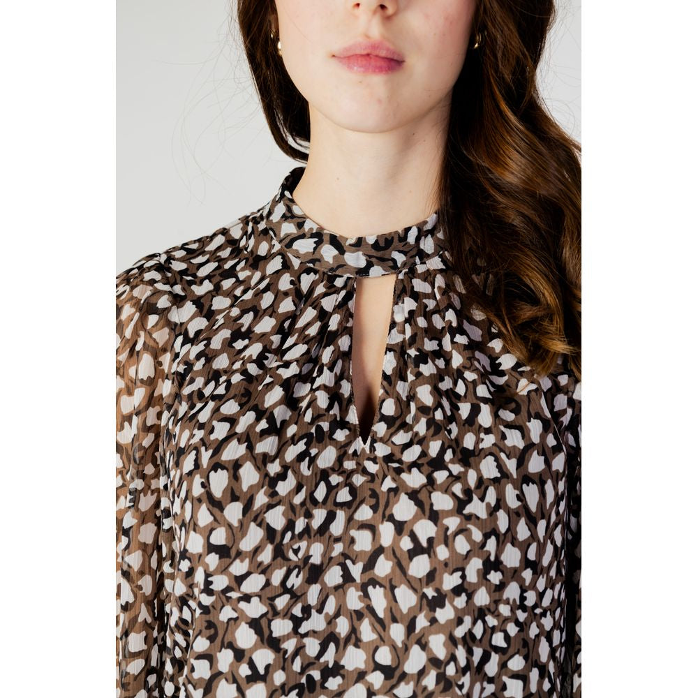 Vila Clothes Schwarze Bluse aus recyceltem Polyester