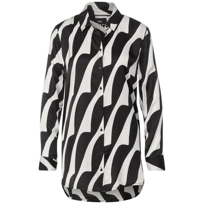Street One Schwarze und weiße Viskosebluse