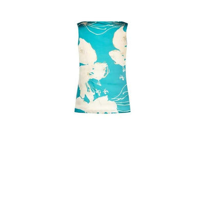 Rinascimento Türkisfarbene Polyester-Bluse
