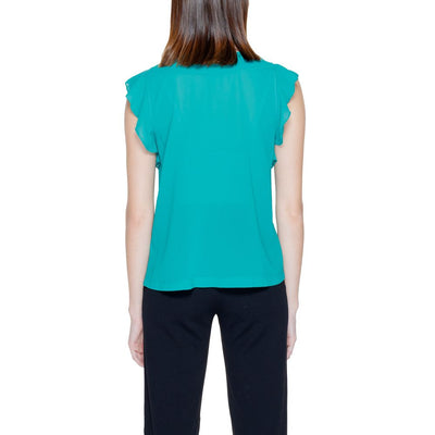 Rinascimento Grüne Polyester-Bluse