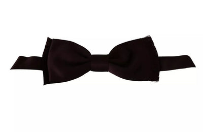 Dolce & Gabbana Bordeauxrote klassische Seidenfliege