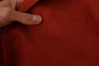 Dolce & Gabbana Orange MARTINI Kaschmir-Seidenmantel Blazer