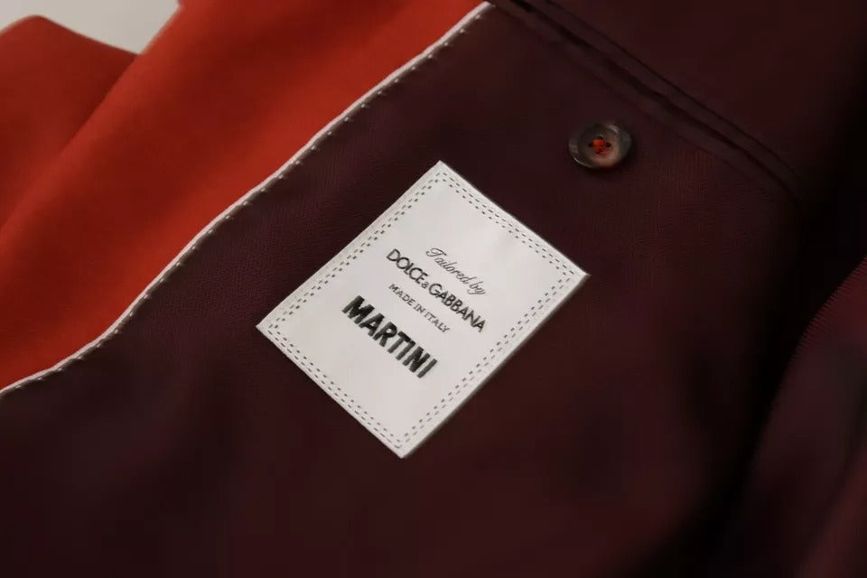 Dolce & Gabbana Orange MARTINI Kaschmir-Seidenmantel Blazer