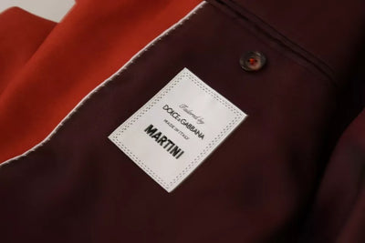 Dolce & Gabbana Orange MARTINI Kaschmir-Seidenmantel Blazer